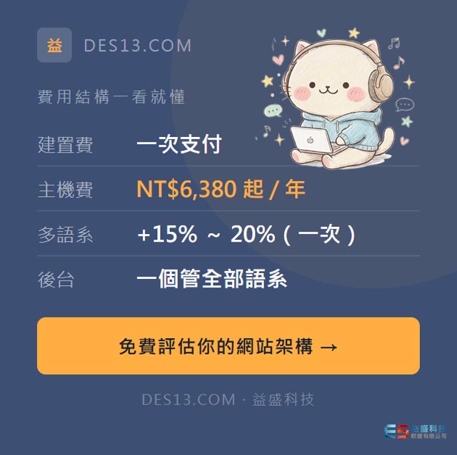 多語系網站 維護成本