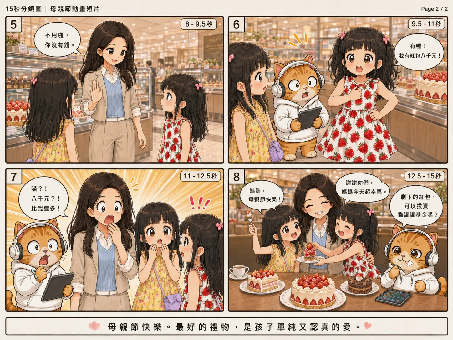 動畫短片  15 秒分鏡圖