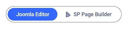 Joomla Editor 與 SP Page Builder 切換按鈕