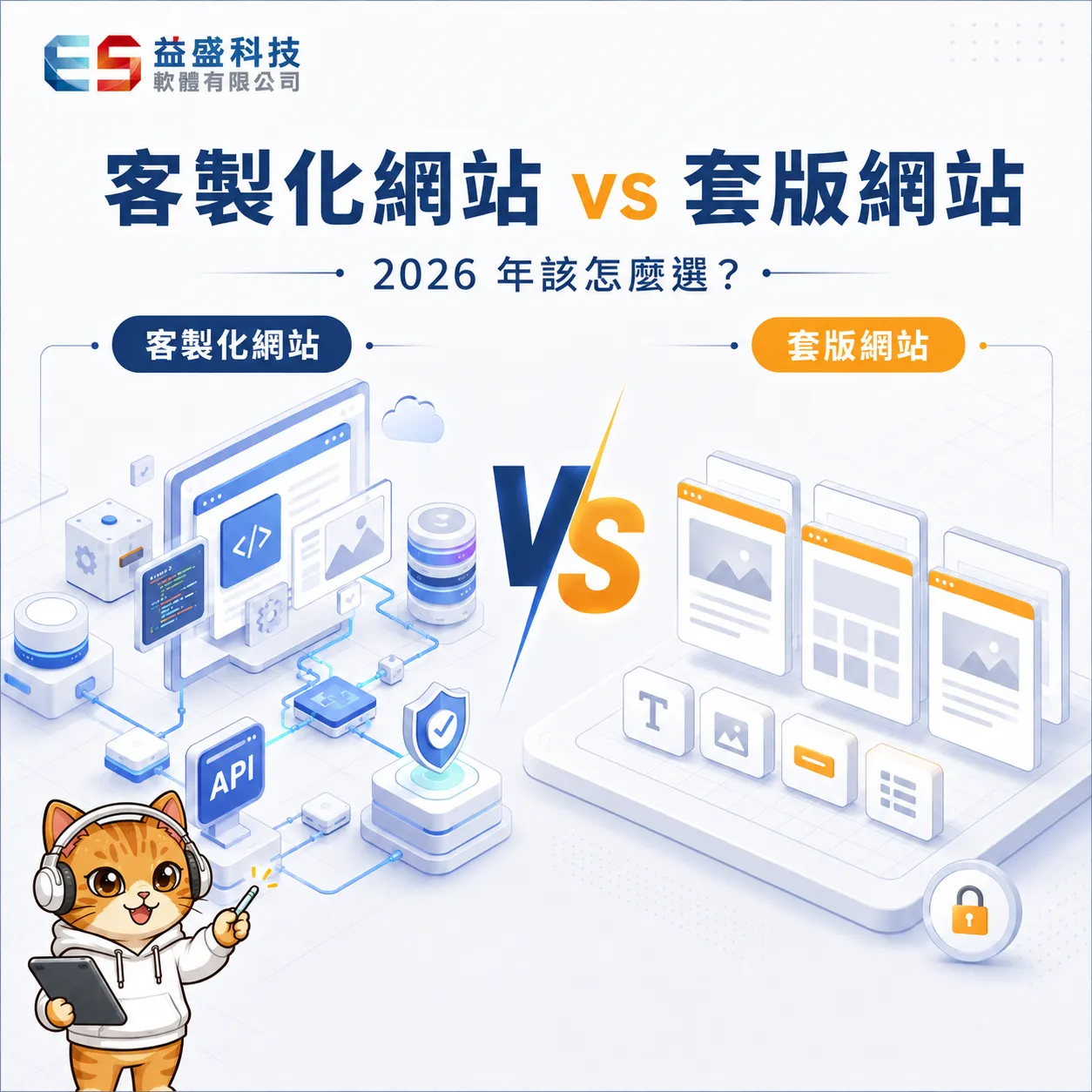 客製化網站 vs 套版網站：2026年你該選哪個？