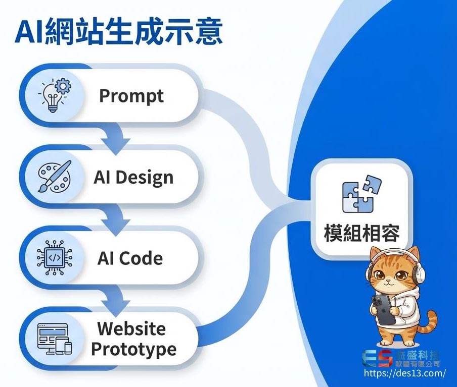 AI ç¶²ç«çæç¤ºæ
