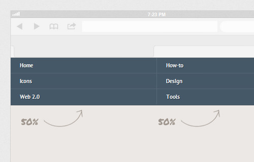 responsive web nav